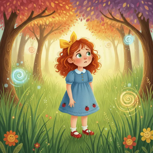 Emma, 4 — Red curly hair, green eyes