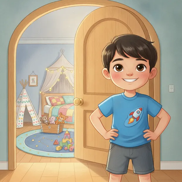Sam, 4 — Black hair, brown eyes